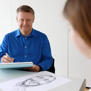 Karikaturist Tristan Karikaturen zeichnen (Schnellzeichnungen)