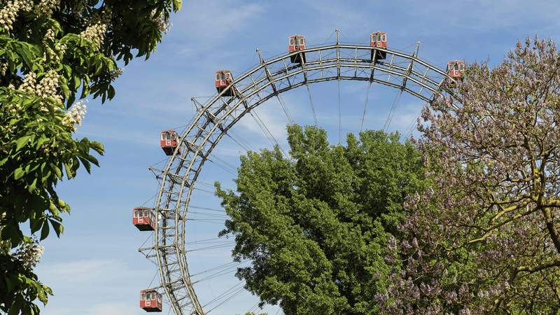 Wiener Prater mit Riesenrad