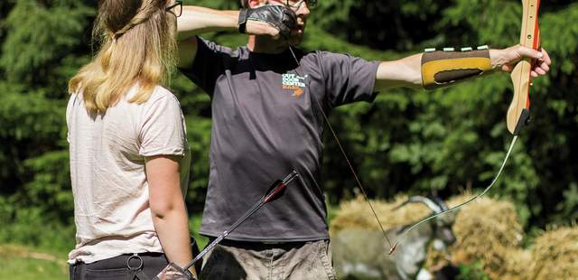 den Bogen nicht überspannen Harzwood-Forest Traditionelles Bogenschießen