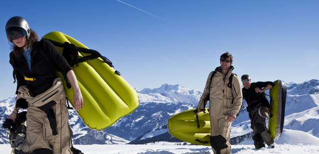 Airboarden - Aufstieg Airboard Downhill Safari