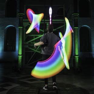 Show Duo LED Show mit programmierten Leuchtkeulen