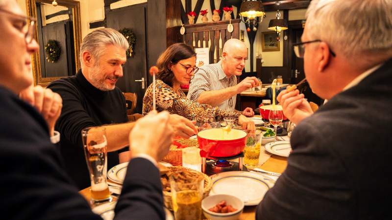 Käsefondue in der Friedberger Warte