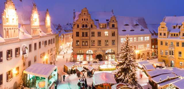 Meißener Weihnachtsmarkt Markt, Weihnachten, Lichter, Stimmung, Gruppe