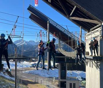 Hoch hinaus im Team im ICO Skywalk Oberstdorf ICO Skywalk Oberstdorf – Teamevent