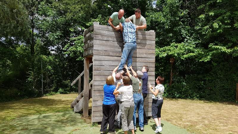 Teambuilding im Teamparcours in Wiesloch