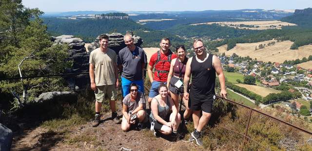 Schatzaussicht Geocaching Schatzsuche Sächsische Schweiz