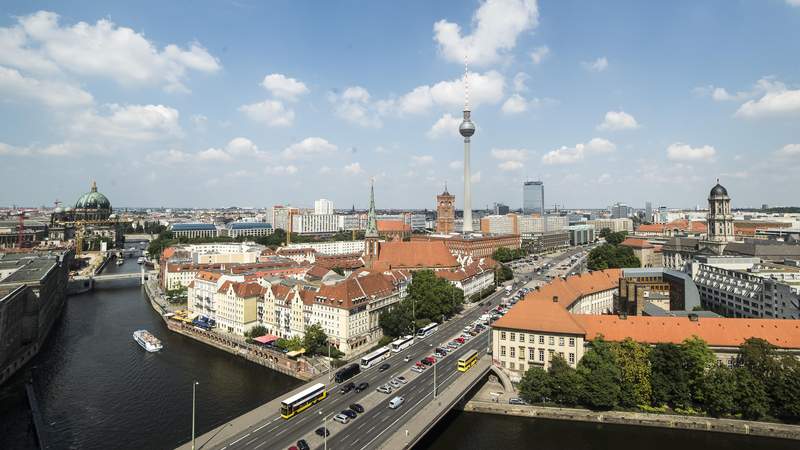 Aussicht auf Berlin und den Fernsehturm