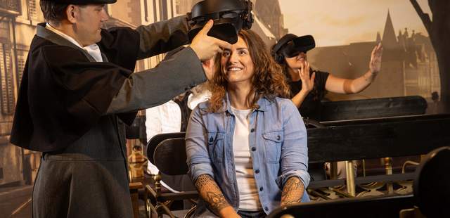 Die VR-Fahrt beginnt VR-Fahrt