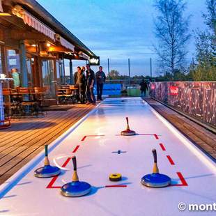 Mobile Eisstockbahn Event Mobile Eisstockbahn für Ihre Weihnachtsfeier