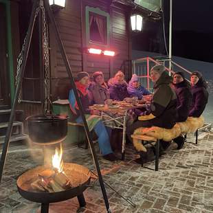 Rodeln zur Weihnachtsfeier in Oberwiesenthal