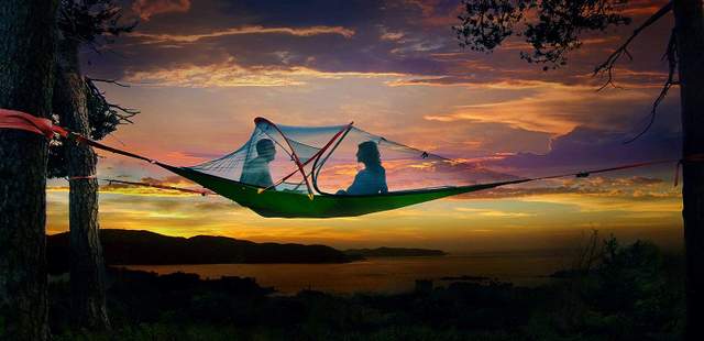 Übernachten im Baumzelt Übernachten im Baumzelt