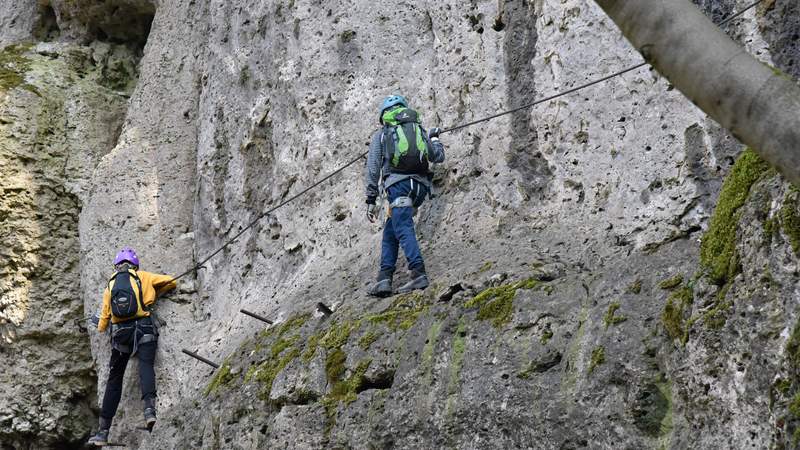 Klettersteigtour Nürnberger Land /Norissteig