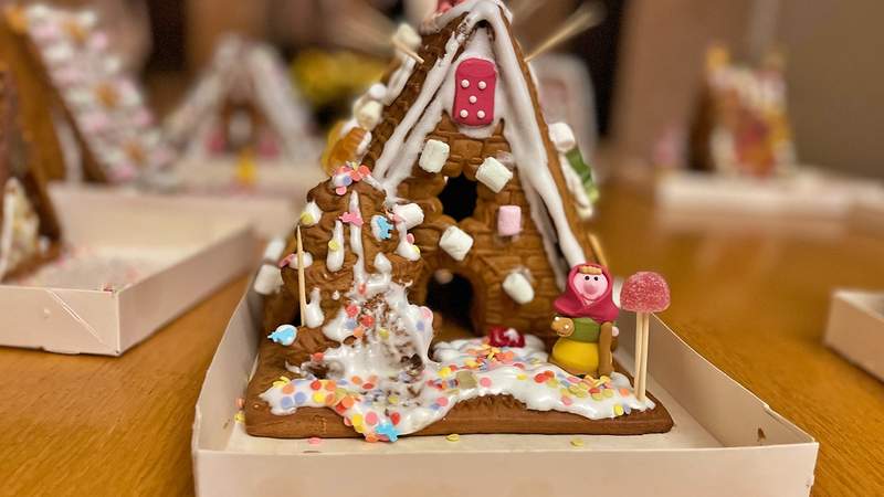 Lebkuchenhaus bauen, Weihnachtsfeier, Teamevent, Firmenfeier, Betriebsausflug