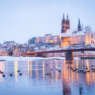 Meißen und die Albrechtsburg im Winter Meißen und die Albrechtsburg im Winter