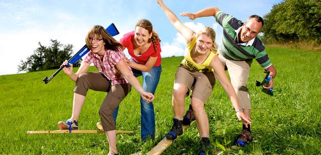 Laserbiathlon auf Grasski Team-Challenge – die Betriebsolympiade